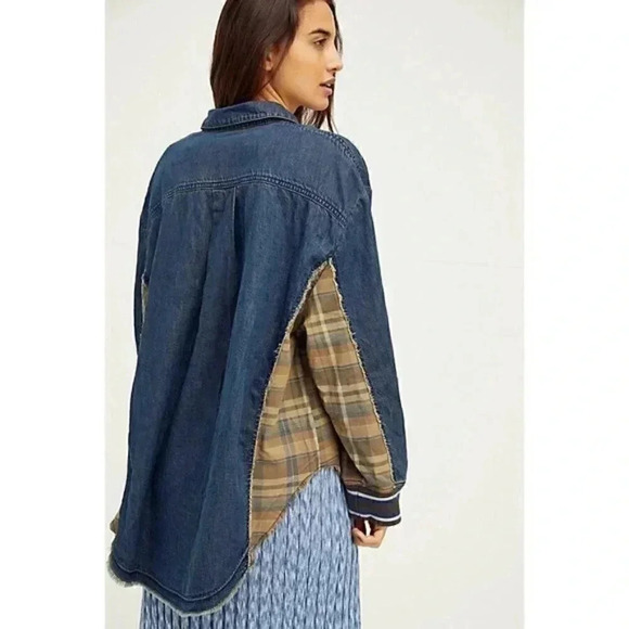 We The Free New Day Denim Button Down - Picture 3 of 3